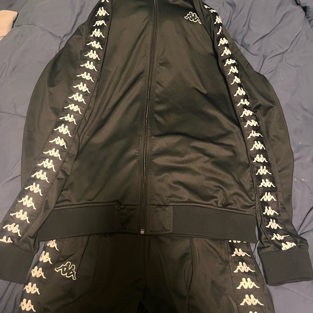 Black kappa tracksuit
